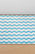 Feblilac Blue Gradient Watercolor Pattern PVC Coil Door Mat