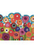 Colorful Garden PVC Coil Door Mat, Floral Rug for Entry Door