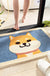 Feblilac Cartoon Akita Dog Mat