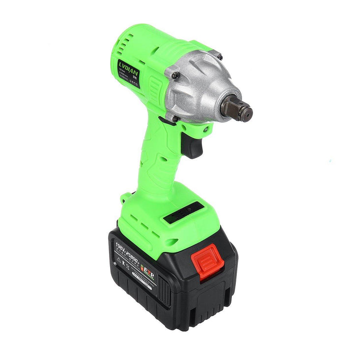 128VF/198VF 350Nm Brushless Electric Cordless Impact Wrench Drill Driver Kit