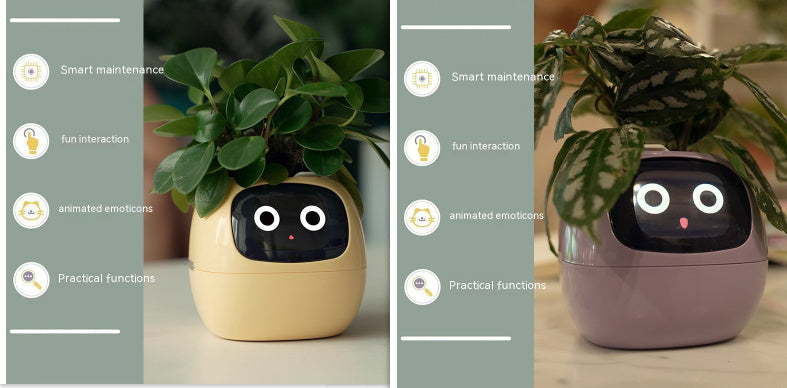 Facial Expression Control Intelligent Flower Pot