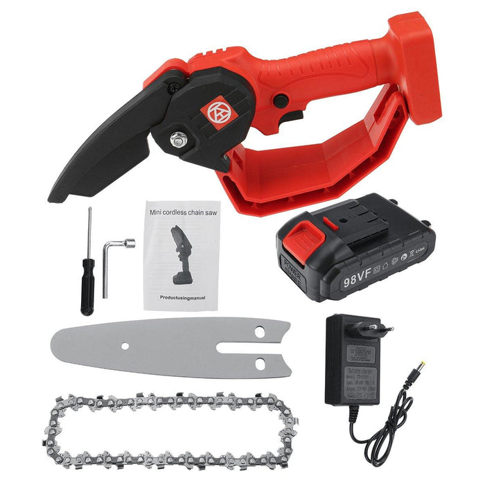 98VF 1180W Electric Cordless One-Hand Saw Chain Saw Woodworking With Guard Kit