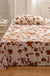 Cotton Printed Bed Sheet Single Item Pastoral Style Flower Single Piece