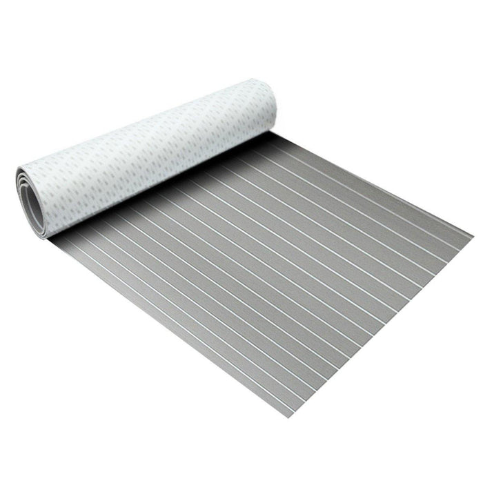 240cmx90cmx5mm Marine Flooring Faux Teak Grey With White Lines EVA Foam Boat Decking Sheet