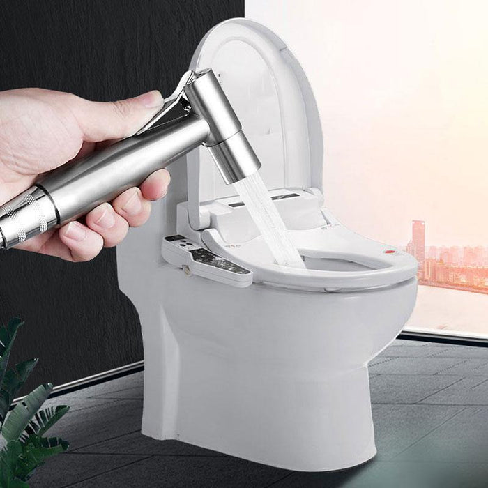 Stainless Steel Handheld Douche Bidet Sprayer Shower Head Toilet Adapter