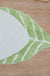 Feblilac Soft Green Leaves Bathroom Rug