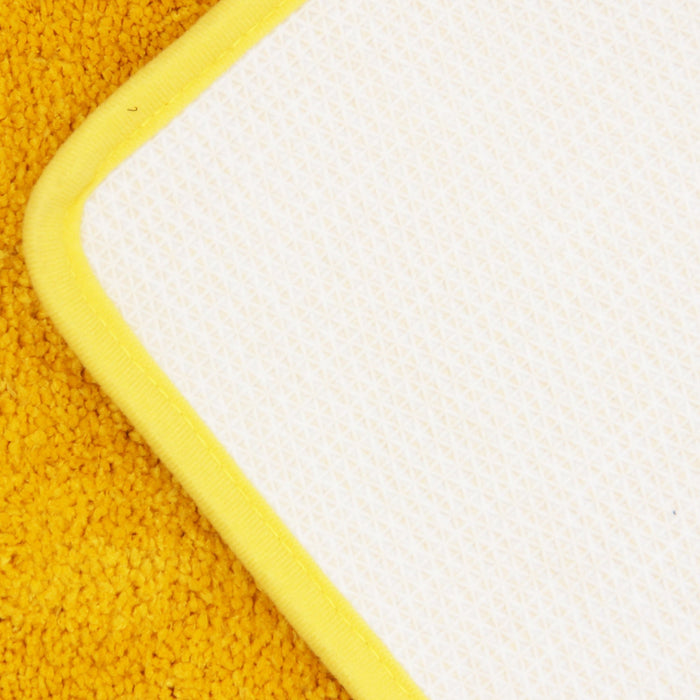 Solid Color Semicircle Bath Mat