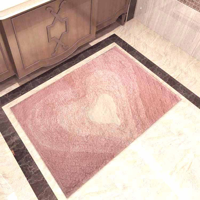 Gradient Heart Bathroom Mat