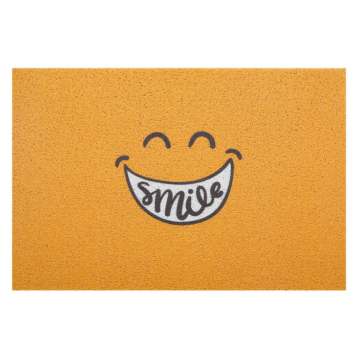 Yellow Smile Door Mat