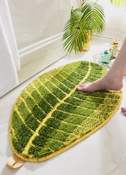 Feblilac Banana Leaf Bath Mat Multiple Sized Mom‘s Day Gift