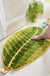 Feblilac Banana Leaf Bath Mat Multiple Sized Mom‘s Day Gift