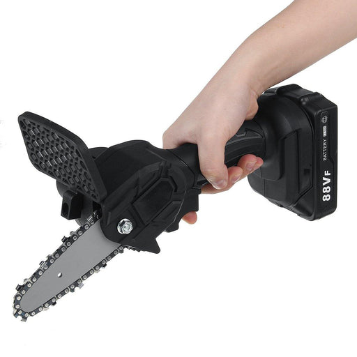 88V Electric Cordless One-Hand Saw Woodworking Chain Saw W/ 1/2pcs Battery