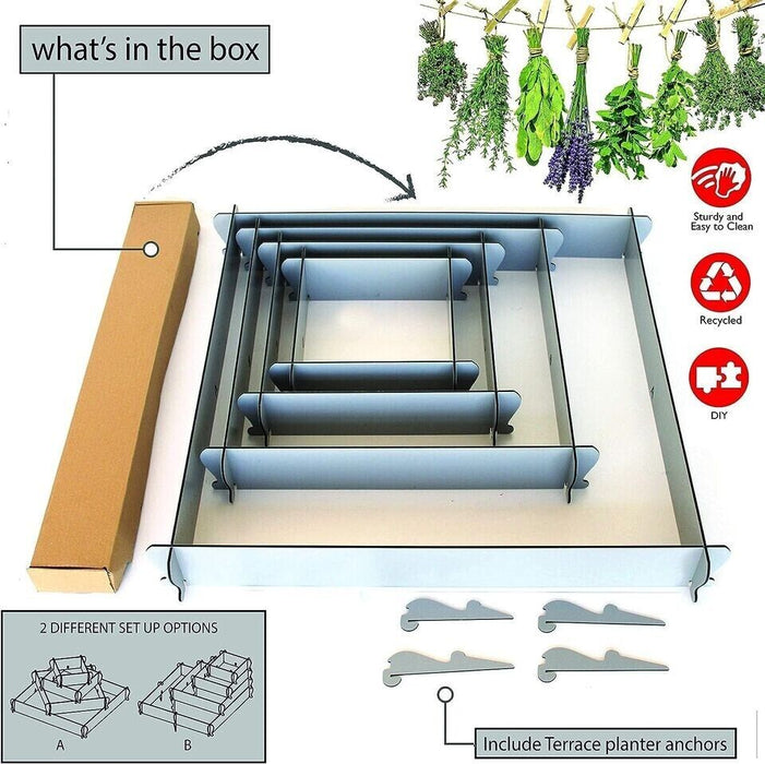 Elevated Raised Outdoor Plants Vegetables Flowers Planter Garden Bed