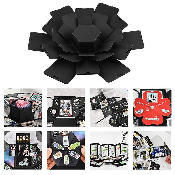 Explosion DIY Gift Box Photo Album Hexagon Multi-layer Product Birthday Surprise