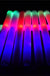 50-100pc LED Foam Sticks Flashing MultiColor Glow In Dark Light Up Party Concert