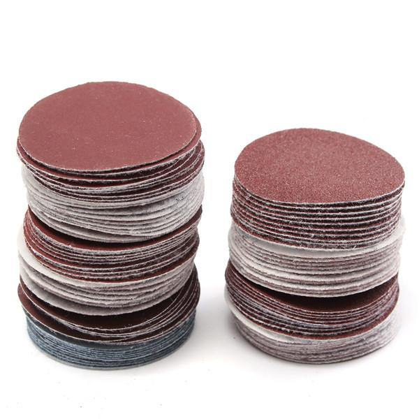 100pcs 2 Inch 50mm Sander Disc 80 to 3000 Grit Sanding Polishing Pad Sandpaper