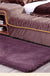 Feblilac Rectangular Solid Purple Thickened Tufted Bath Mat