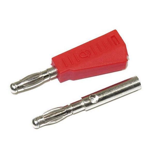 P3002 5Pcs Red/Black 4mm Stackable Nickel Plated Speaker Multimeter Banana Plug Connector Test Probe Binding