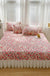 Cotton Lace Embroidery Quilted Bed Cover Series Three-piece Set