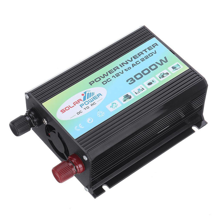 3000W Power Inverter DC 12V to AC 220V Boat Car Inverter USB Charger Converter