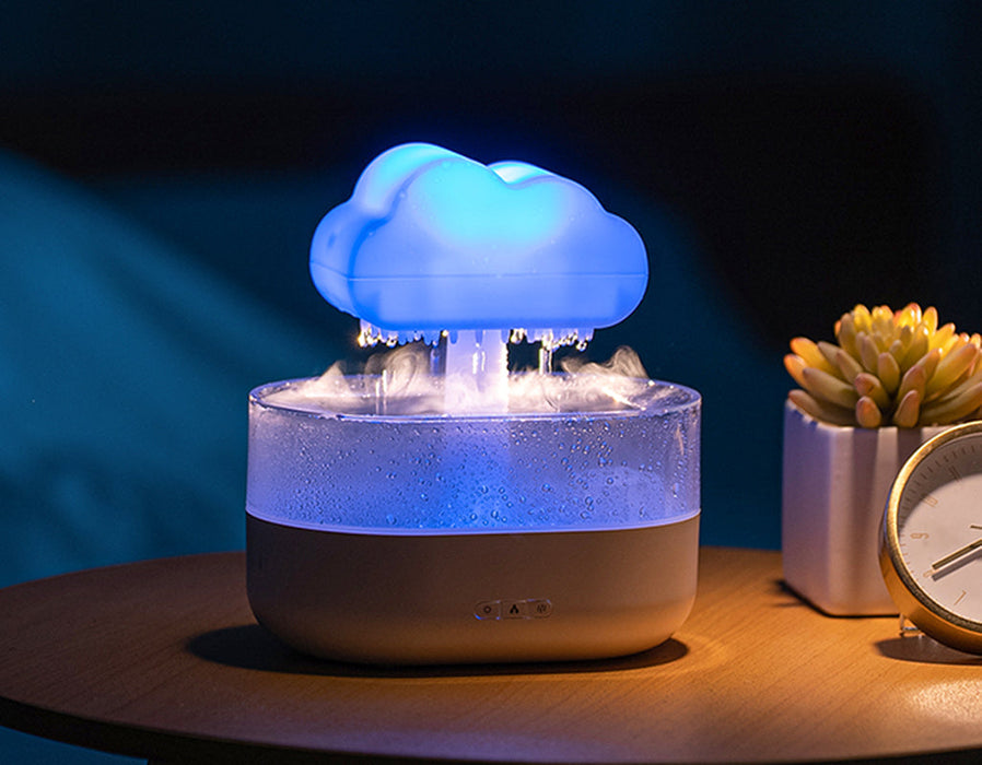 200ML Rain Cloud Humidifier Water Drip Rain Cloud Diffuser with Essential Oils Aroma Diffuser