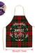 Christmas Themed Linen Apron