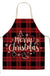 Christmas Themed Linen Apron