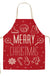 Christmas Themed Linen Apron