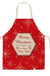 Christmas Themed Linen Apron