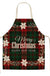 Christmas Themed Linen Apron