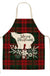 Christmas Themed Linen Apron