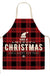 Christmas Themed Linen Apron