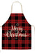 Christmas Themed Linen Apron