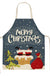 Christmas Themed Linen Apron