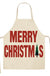 Christmas Themed Linen Apron