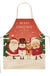 Christmas Themed Linen Apron