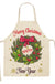 Christmas Themed Linen Apron