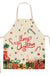 Christmas Themed Linen Apron