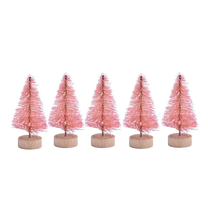 Colorful Desktop Christmas Trees 5 Pcs Set