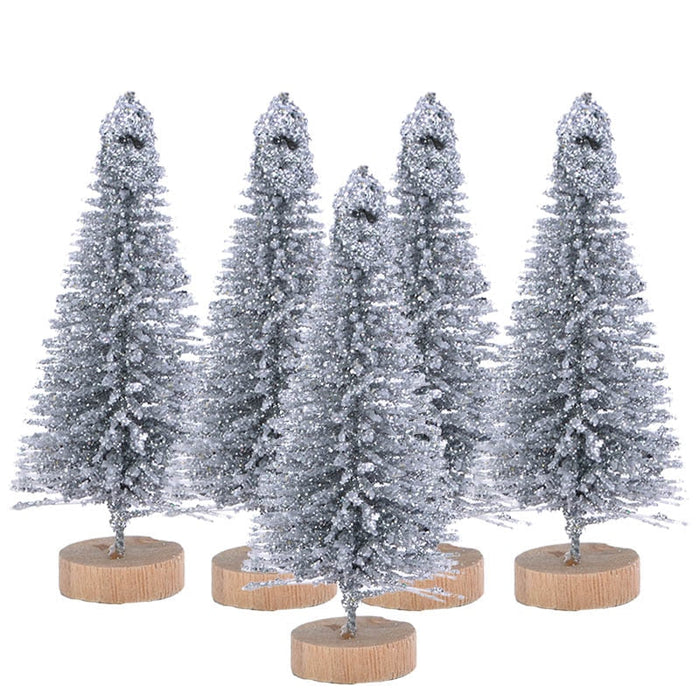 Colorful Desktop Christmas Trees 5 Pcs Set