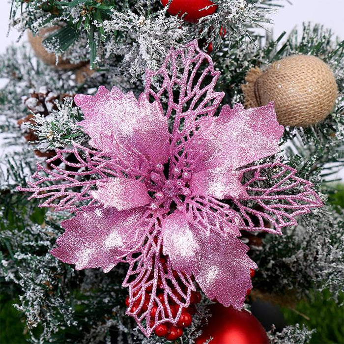 Christmas Ornament Flower Decorations Set