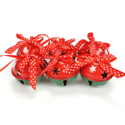 Multicolor Metal Jingle Bells With Ribbon