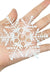 Christmas Snowflake Window Stickers 48 Pcs Set