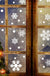 Christmas Snowflake Window Stickers 48 Pcs Set