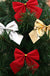 Set of 12 Christmas Bowknot Shaped Ornaments