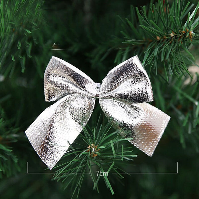 Set of 12 Christmas Bowknot Shaped Ornaments