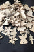 Christmas Wood Hanging Decorations 50 Pcs Set