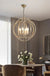 American Spherical Chandelier Restaurant Golden Chandelier Bedroom Nordic Modern Wrought Iron Porch Aisle Light Fixture