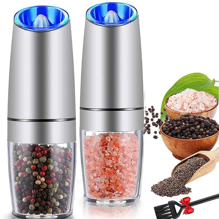 Electric Auto Salt Pepper Mill Grinder Shaker Stainless Steel Kitchen Tools