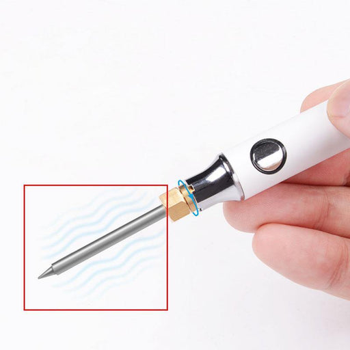 Soldering Iron Tip for Handskit 8W Soldering Iron 5V USB Charging Adjustable Temperature Electric Soldering Iron Kit (#1)